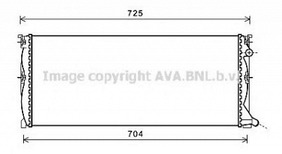 AVA QUALITY COOLING ms2538 -  Радиатор, охлаждение двигателя